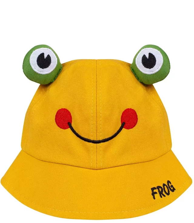 Dziecięcy kapelusz głęboka czapka żabka oczka