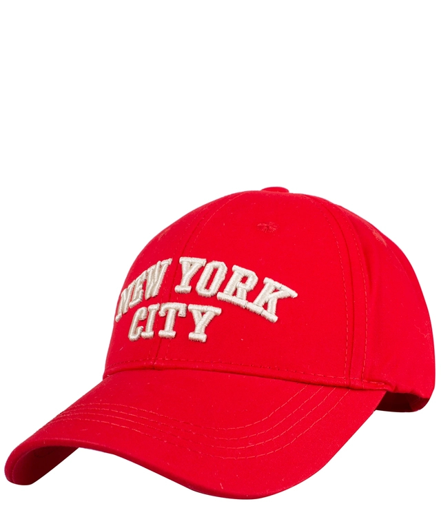 Czapka z daszkiem ozdobiona napisem NEW YORK CITY