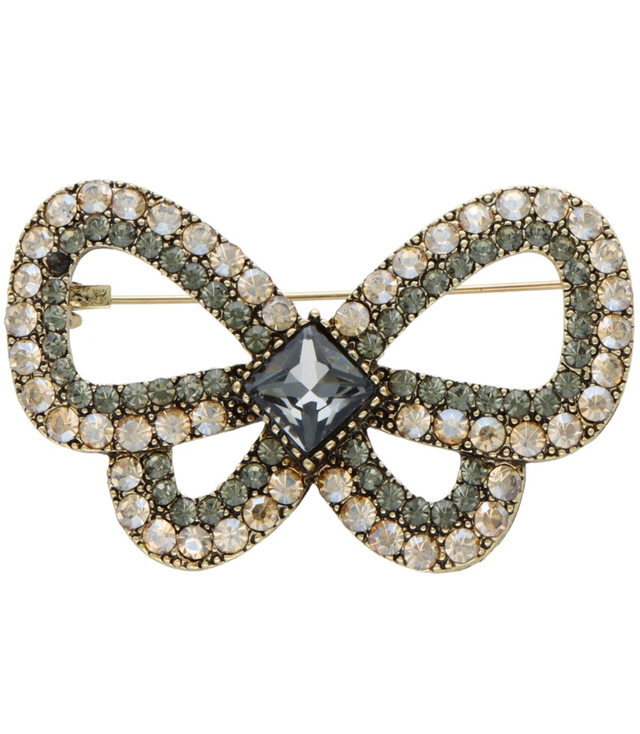 Zirconia Brooch Elegant Beautiful Ornamental Safety Pin 17213