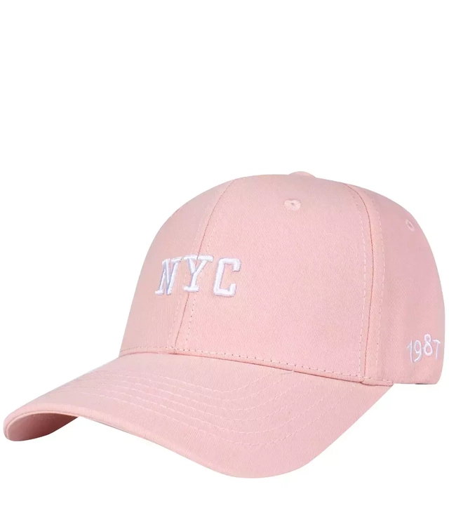 Baseball cap with embroidered NYC lettering
