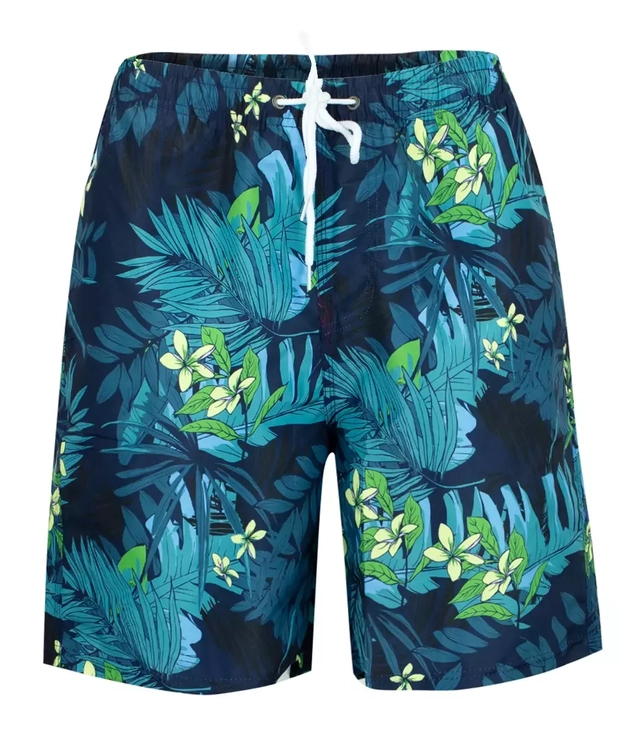 Shorts swim shorts in flowers and leaves