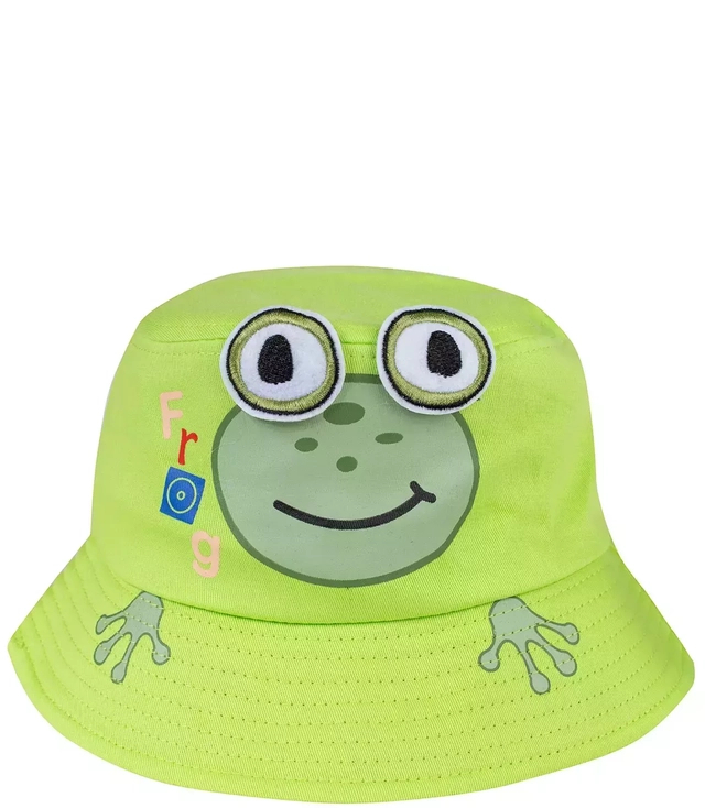 Green Frog Bucket Hat Frog For Kids And Women Wide Brim, Ideal For