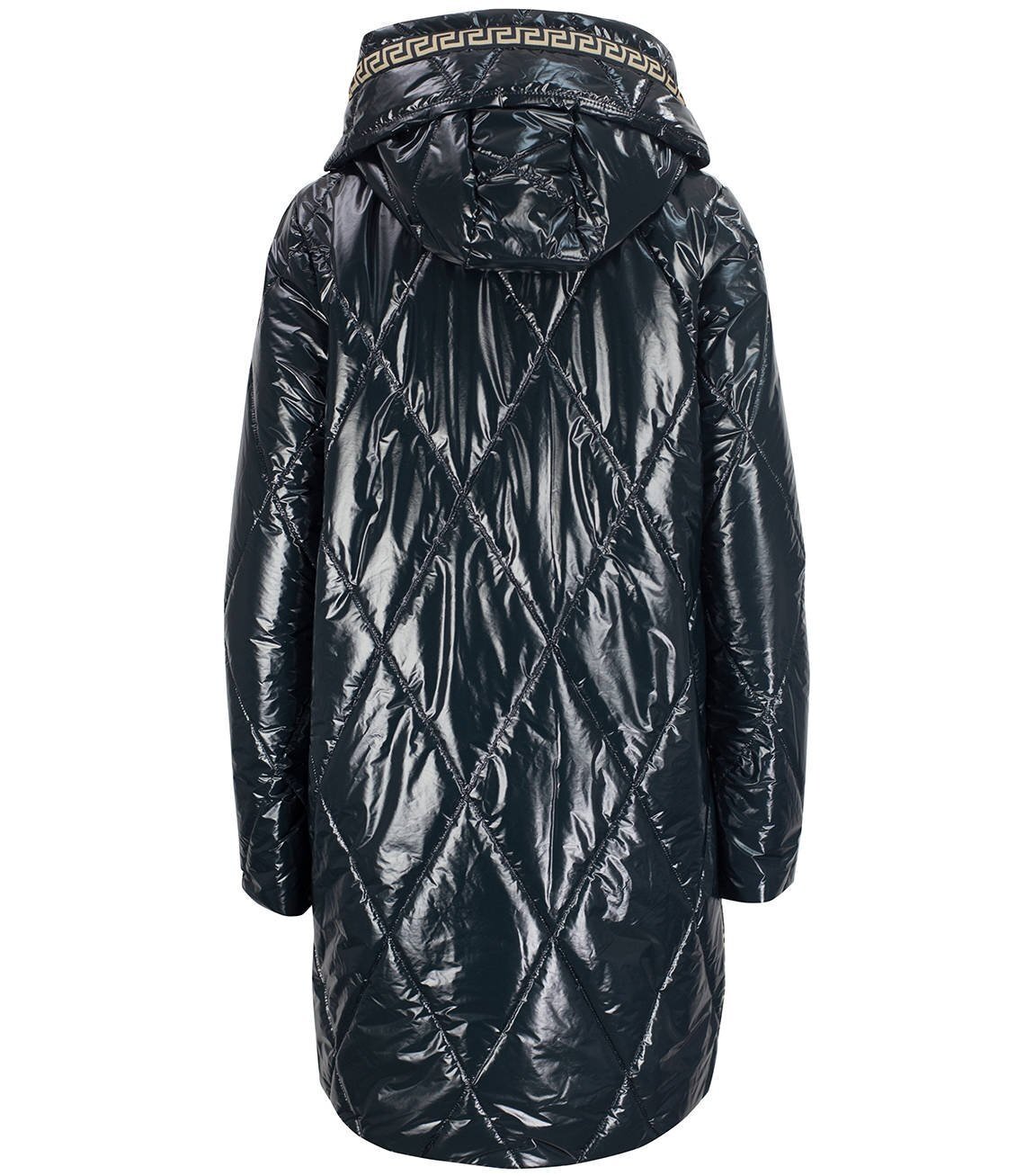 Long winter quilted shiny JACKET (8424 / LAU1004) - Agrafka