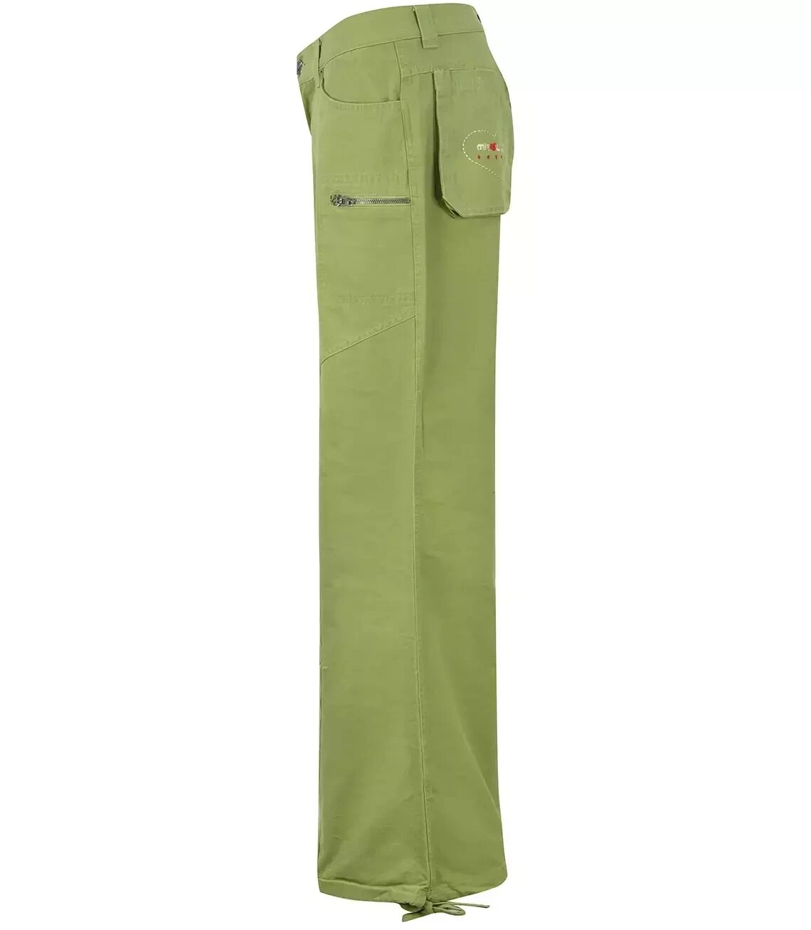 Women's Green Pants, Wide Leg, Cargo & Flare