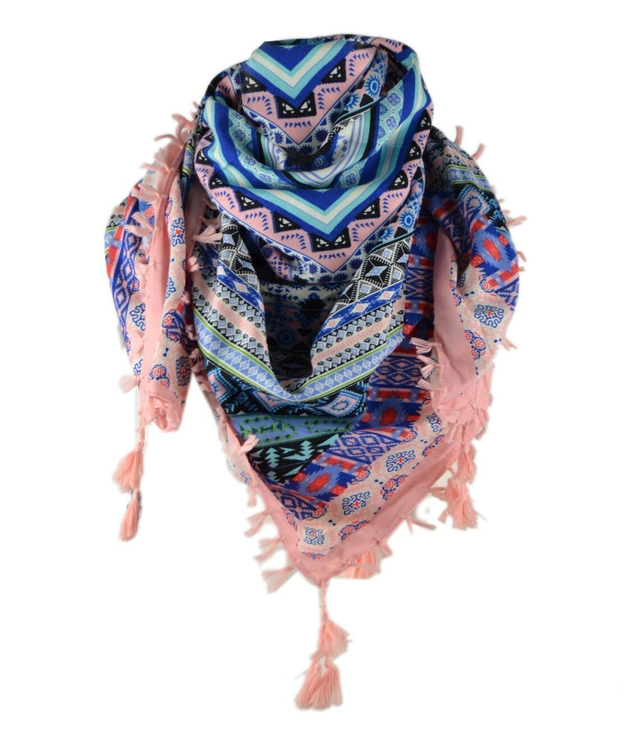 Folk scarf ETNO geometric pattern