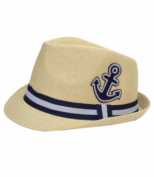 Super children's panama anchor straw hat
