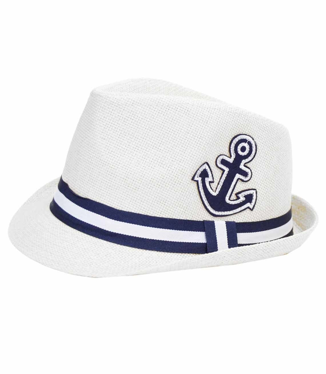 Super children's panama anchor straw hat