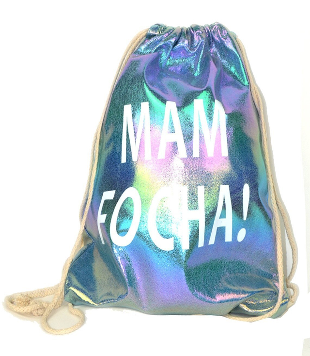 Super hologram backpack gam shine