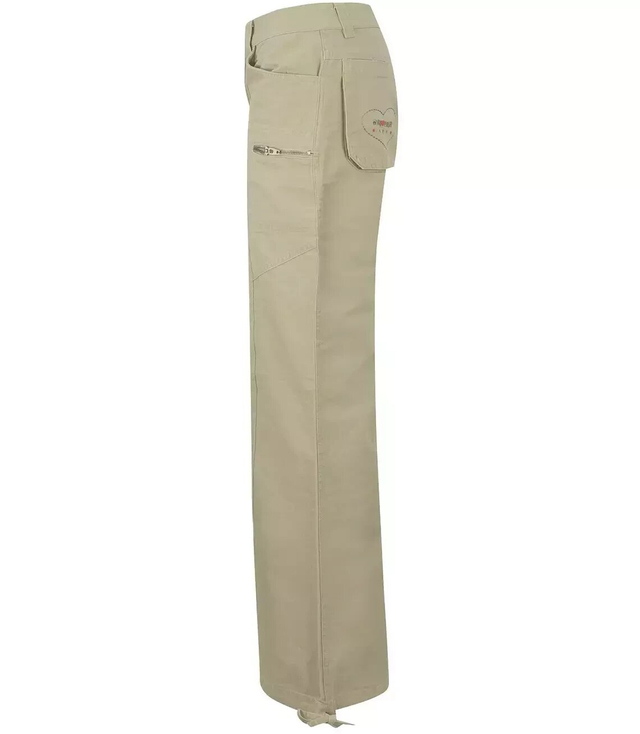 Women's cargo pants low waist wide leg (12613 / DONNA01) - Agrafka