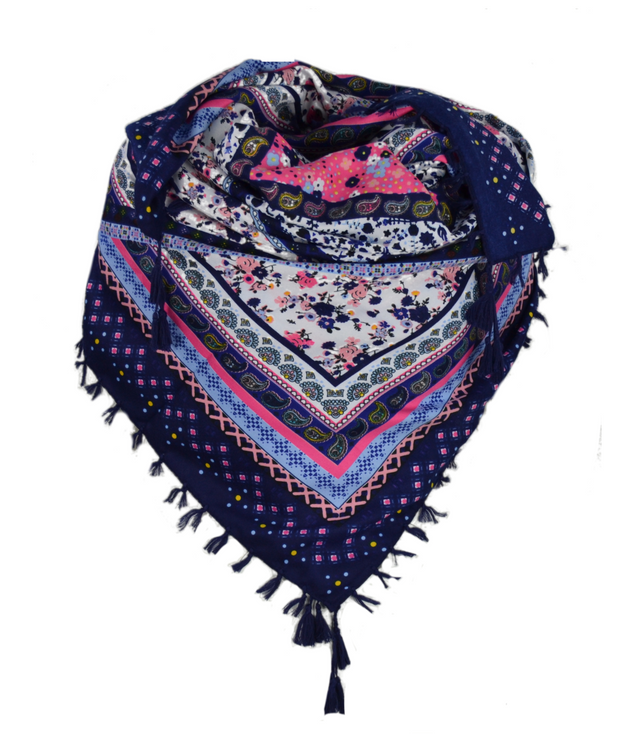 Beautiful colorful shawl patterns BOHO style