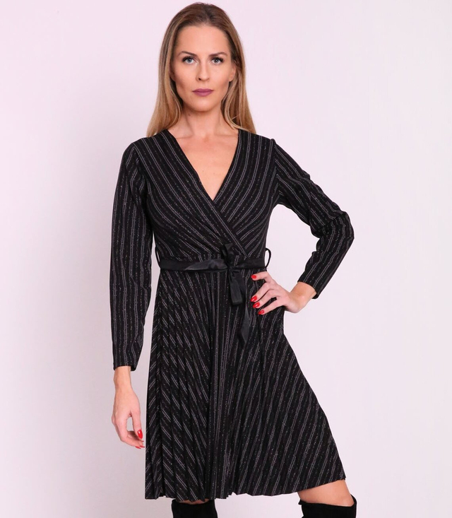 Classic envelope sole midi dress