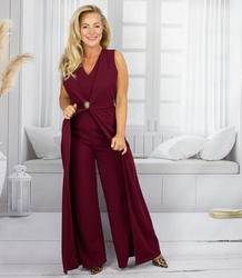 Elegant evening suit wide legs