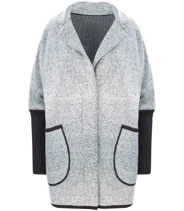 Ciepły płaszczyk kurtka OMBRE sweter