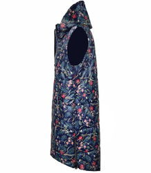 Long sleeved waistcoat with flowers and leaves