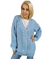 Warm, fashionable, loose women's sweater MATYLDA