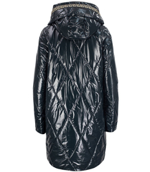 Long winter quilted shiny JACKET