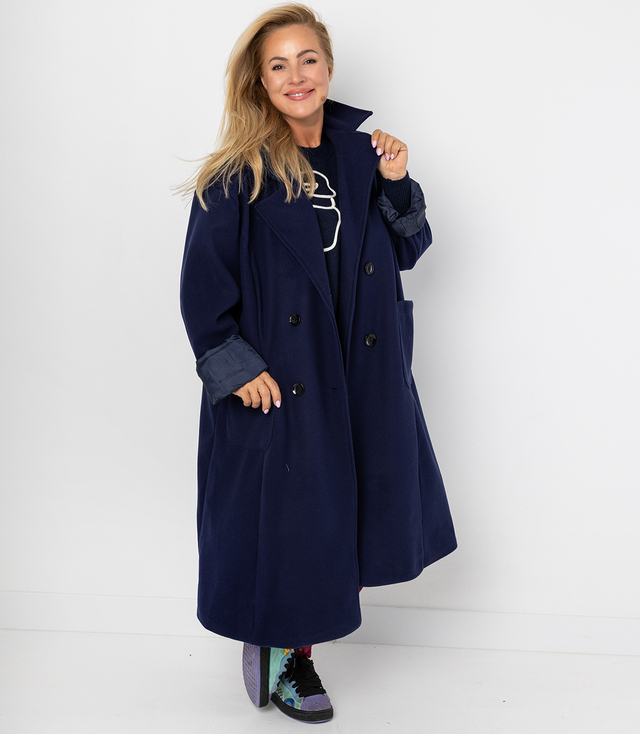 Women's long loose oversized coat CINDY