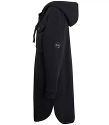 Warm long sweatshirt cotton shirt jacket