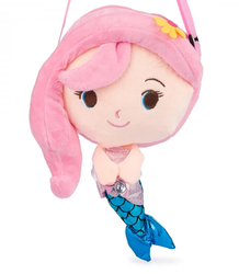 Children's bag in the shape of a mermaid with colorful hair