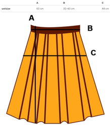 Long elegant skirt with a string at the waist. Feminine JOLA