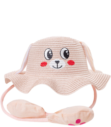 Children's hat with a dog's face and lifting ears