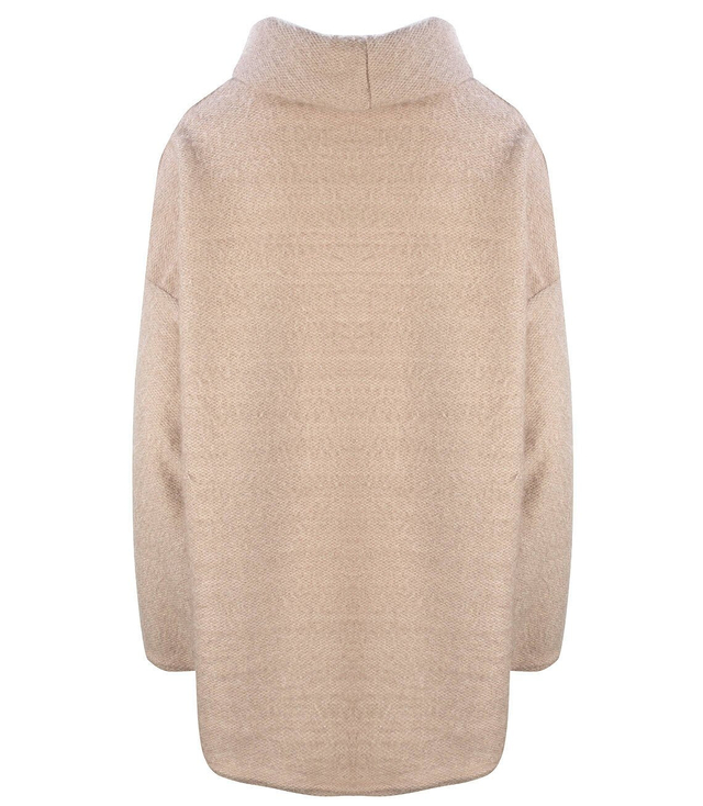 Luźny sweter z golfem puszysty ciepły GOLF