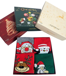 Christmas women's socks 4-pack MIKOLAJ PRESENT