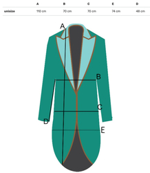 Women's long oversize coat with decorative belt KASIA
