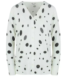 Short polka dot and zircon sweater LIZA