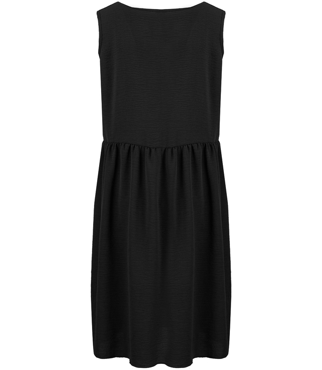 A simple midi dress with a cut-off waist and flared bottom NATASHA