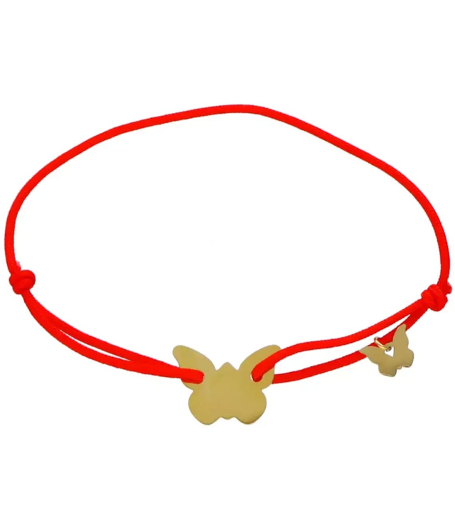 Adjustable shamballa butterflies bracelet