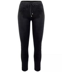 Wygodne welurowe Spodnie DRESOWE gumka 