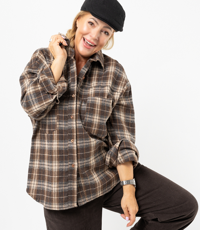 Timeless FRIDA plaid flannel shirt