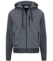 Hybrid men's transitional sweatshirt jacket 