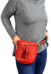 A large hipster crossbody bag