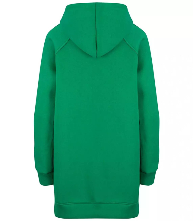 Warm oversized BASIC zip-up sweatshirt