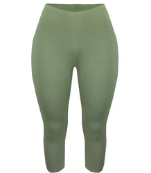 Klasyczne legginsy bezszwowe 3/4 plus size