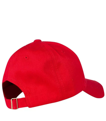 Baseball cap decorated with embroidered flag