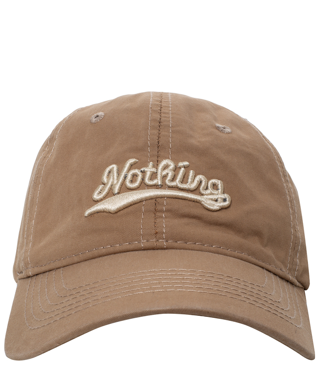 Unisex baseball cap with NOTHING embroidery