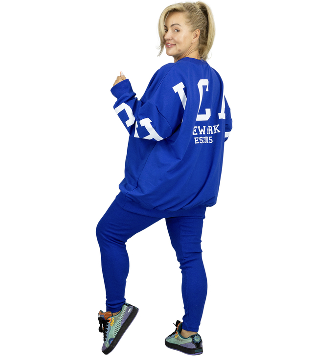Dres damski luźna bluza + prążkowane  legginsy CHICAGO