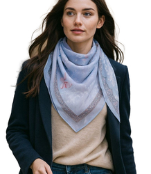 Elegant women's scarf with an insane 70x70 pattern