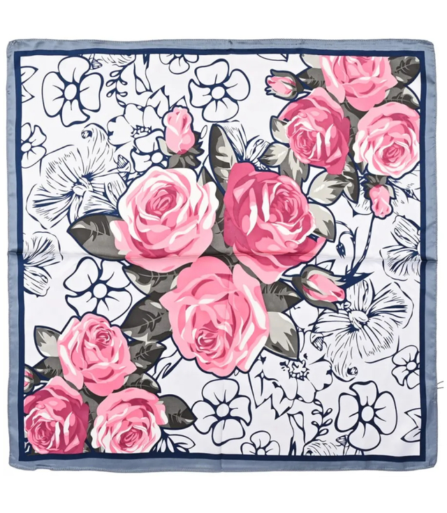 Stylish Elegant Scarf Mix of beautiful patterns 70x70 cm