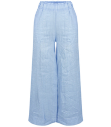 Wide leg linen culotte pants LAILA