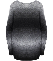 Ciepły damski sweter oversize piękny OMBRE