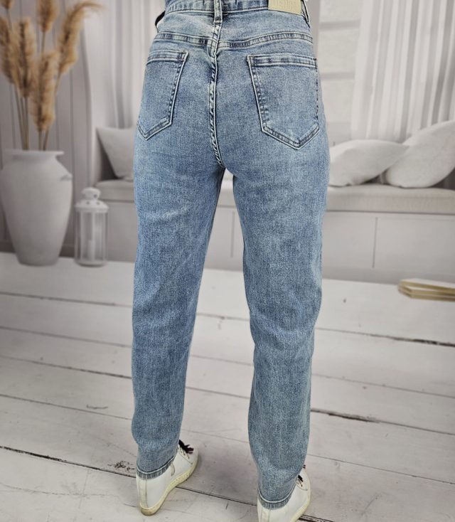 Women's Denim Pants Jeans Fashionable Light Blue NIA