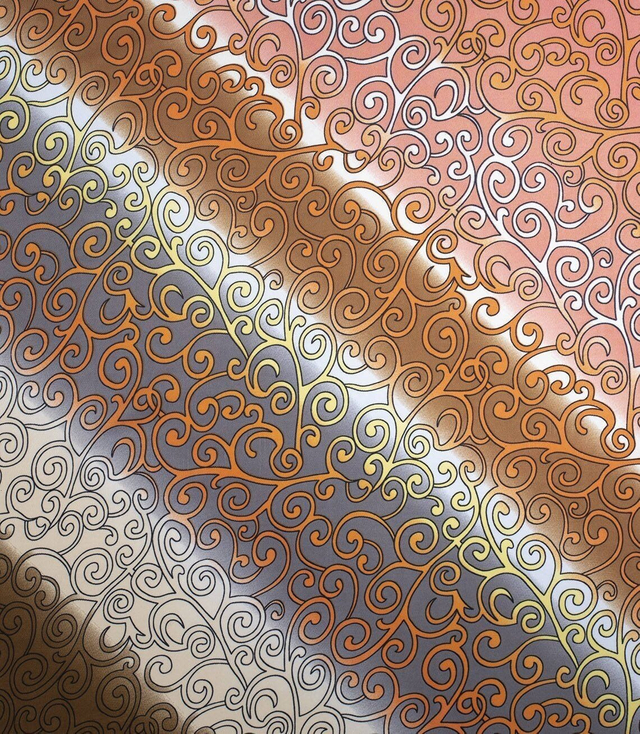 Colorful shawl scarf beautiful spring ombre