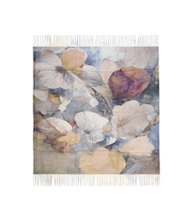 Women's scarf with floral pattern 100x100