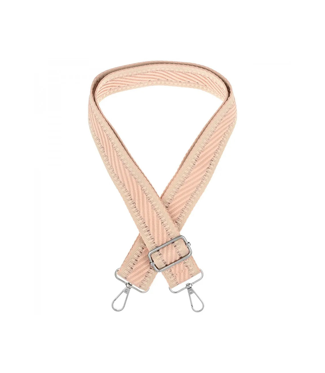 Fashionable braided wide purse strap adjustable