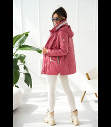 Women's transitional warm jacket Elegant Hood For autumn MAGDA