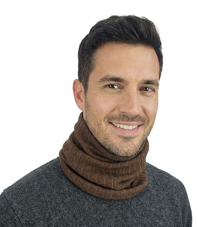 Men's knitted insulated chimney - universal, winter